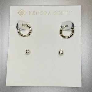 NWT Kendra Scott Addison Set Hoop & Stud Earrings
